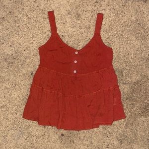 NWOT TIERED BOHO CROP TANK